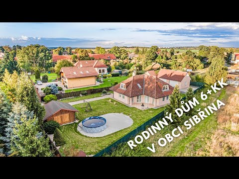 Video Prostorný rodinný dům 6+kk v obci Sibřina