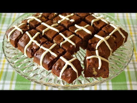 How to Make Hot Cross Spiced Brownies (Easter Recipe) 簡単!ホットクロススパイスブラウニー (イースター レシピ)
