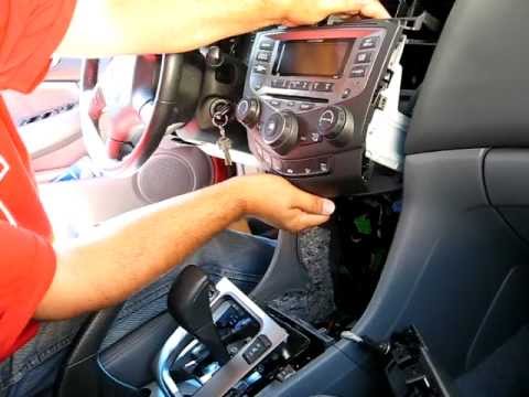 How to Remove Radio / CD Changer from 2007 Honda Accord for Repair.