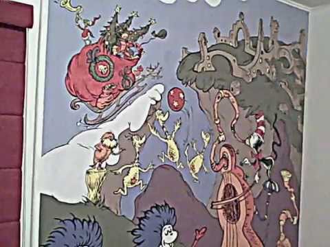 how to paint dr seuss nursery