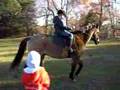 Harry riding Mason 1