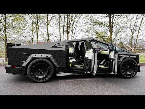 2025 MANSORY Tesla Cybertruck Full Carbon - Interior and Exterior Walkaround