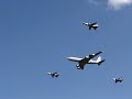Sentry flanked by Tornados at Waddington Air Show 2008