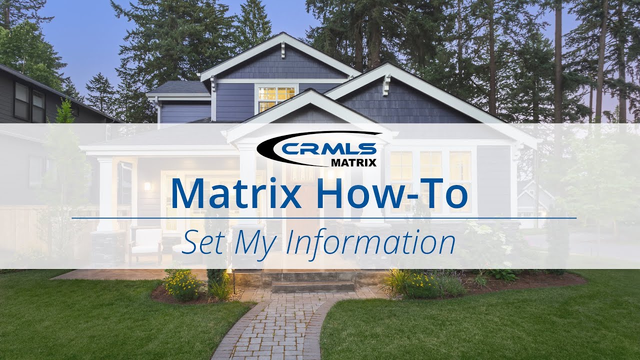 [Matrix How-To] Set My Information in Matrix