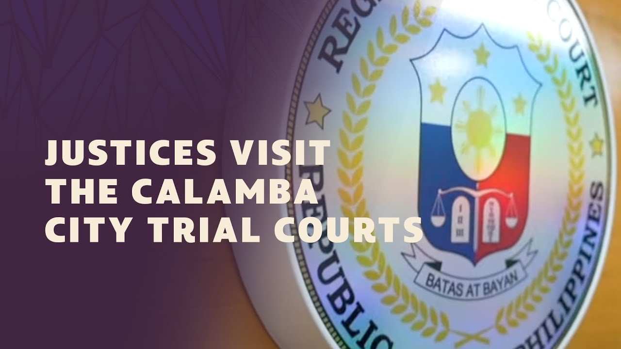 Chief Justice Alexander G. Gesmundo, Justices visit the Calamba City trial courts, March 16, 2023