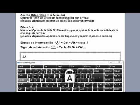 how to type spanish n on laptop