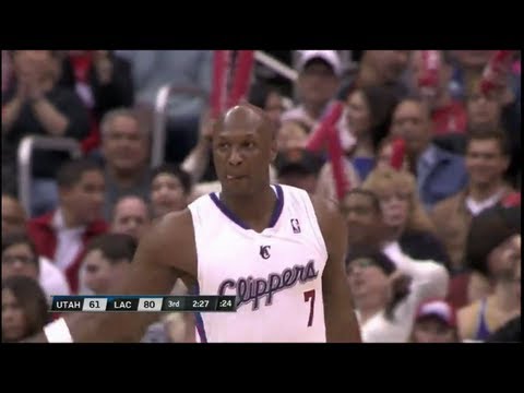 Lamar Odom 18 points vs. Jazz Full Highlights (2/23/13)