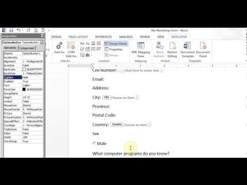 how to fill check box in word
