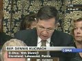  congress congressman dennis kucinich economy bailout lehman hearing bush gitmo habeas corpus military cheney iraq