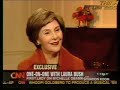 Laura Bush: I showed Michelle the closets. Laura Bush: I showed Michelle the closets.
