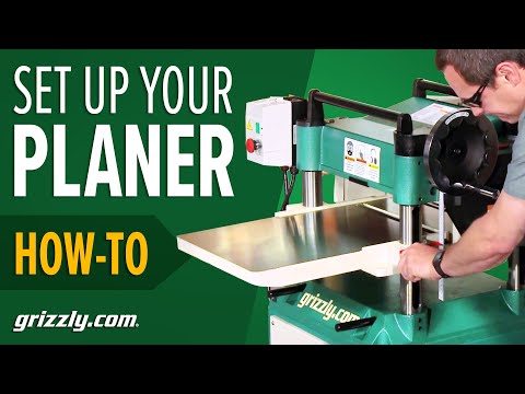 how to set up a planer how to set and