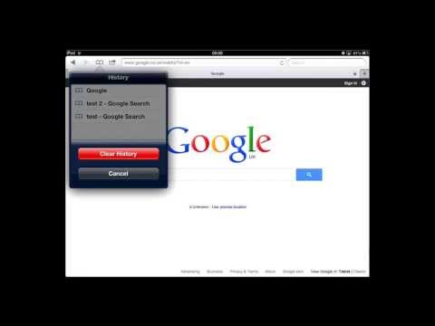 how to check history on ipad