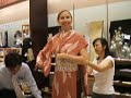 着物に合う帯を締めてみました。
