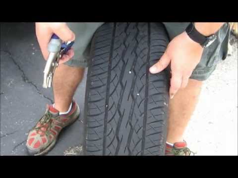 how to patch a tire with a nail in it