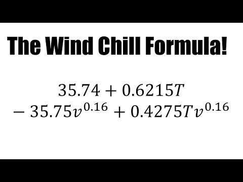 how to calculate wind chill