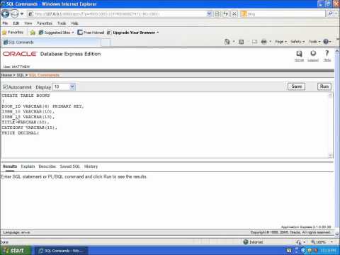 how to create table in oracle