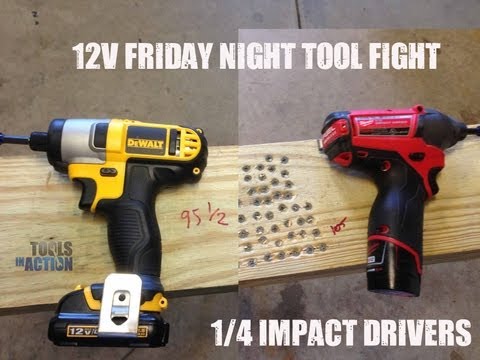 milwaukee - http://www.toolsinaction.com puts the DeWALT DCF815 head to head with the Milwaukee 2453 1/4