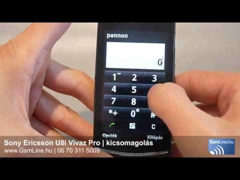 Sony Ericsson U8i Vivaz pro teszt vide�