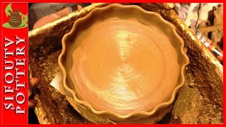 Hello Guys New Pottery Video!!! Pottery throwing - How to Make an easy Pottery Pie Plate #89