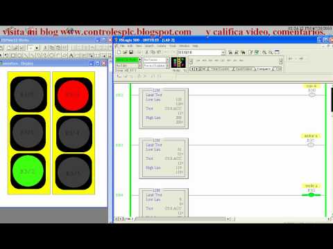 Youtube - Video: semaforo, plc, electronica, automatizacion, rsview, rslogix 500, slc 500.avi