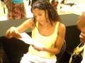 Renee At Bloomingdale's Opening a Fan's Letter