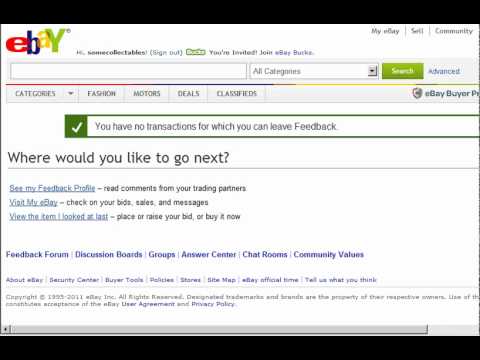 how to feedback on ebay