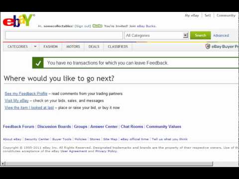 how to leave feedback on ebay