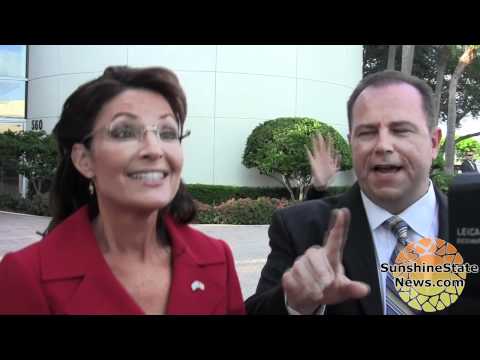 Raw Video: Sarah Palin Endorses Pam Bondi, Allen West. Also, comments on offshore oil drilling, Social Security