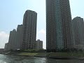 sumidagawa cruise, skyscrapers of tsukudajima, tokyo