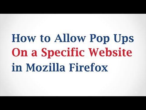 how to enable popups in firefox