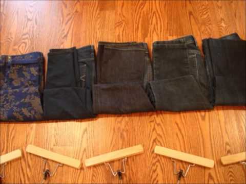 how to organize jeans