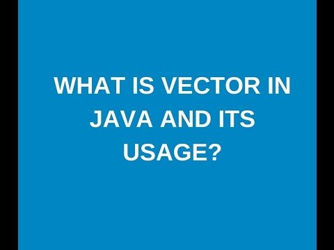 how to use vector in java