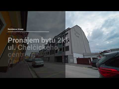 Video Pronájem nového bytu 2+kk, 44,7 m² s lodžií, Chelčického – České Budějovice (centrum)