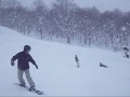 Snowboarding in Takasu Snow Park on Dec. 20, 2009
