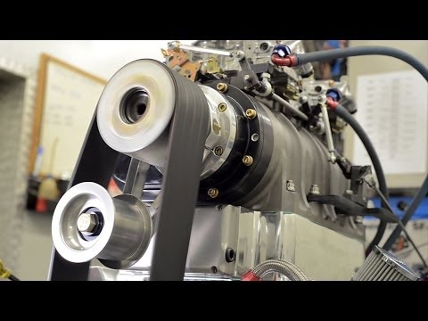 blower - Chevy big block Chevy 496ci V8 on the dyno at Dandy Engines. Boosted by a Littlefield 8-71 supercharger, the engine is setup for endurance use in a ski race ...