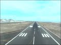 B757-200 Approach and landing at Tenerife.