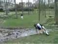 Long jump fail - cross country, fail, failed, jump, long jump, running