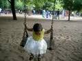 swinging baby