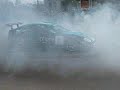 Donuts al unei masini Masserati FIA GT in cursul demonstratiei din noiembrie 2006 din Bucuresti.