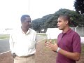 Carlos Felix, dir.de futebol do CEG com repórter Elisson Carlos Felix, dir.de futebol do CEG com repórter Elisson
