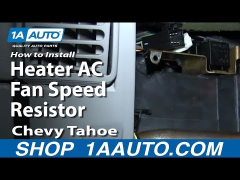 How To Install Replace Heater AC Fan Speed Resistor 1996-99 Chevy Tahoe
