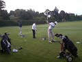 Rafa jugando a golf en Pedreña 2009