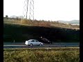 car crash turn on the roof
