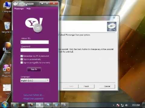 how to uninstall yahoo messenger