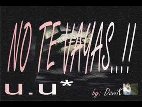 no te vayas - novel