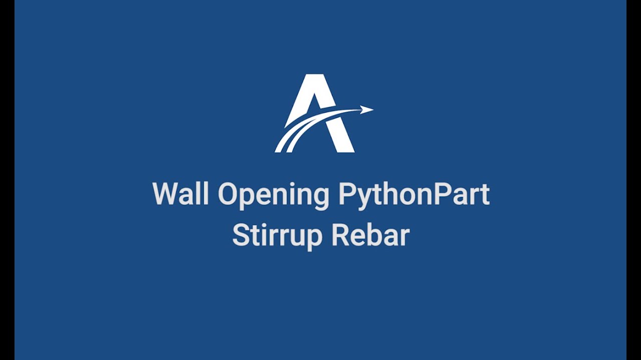 02. Rebar Detailing | Wall Opening PythonParts in ALLPLAN