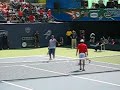 Roddick and Cena play Hingis and Ivanovic Roddick and Cena play Hingis and Ivanovic