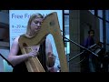 Jennifer Port plays clarsach (scotish celtic harp) in the Fringe Edinburgh Festival 2010, at the National Museum of Scotland (22nd August). HD video.