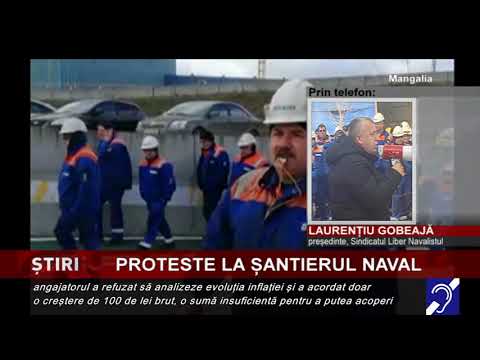 Proteste la Șantierul Naval Mangalia