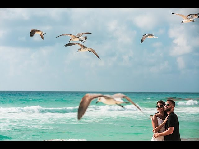 video trailer de ensaio pré wedding casal de noivos karen e felipe em cancun no méxico fotografo especializado em casamentos denis silveira